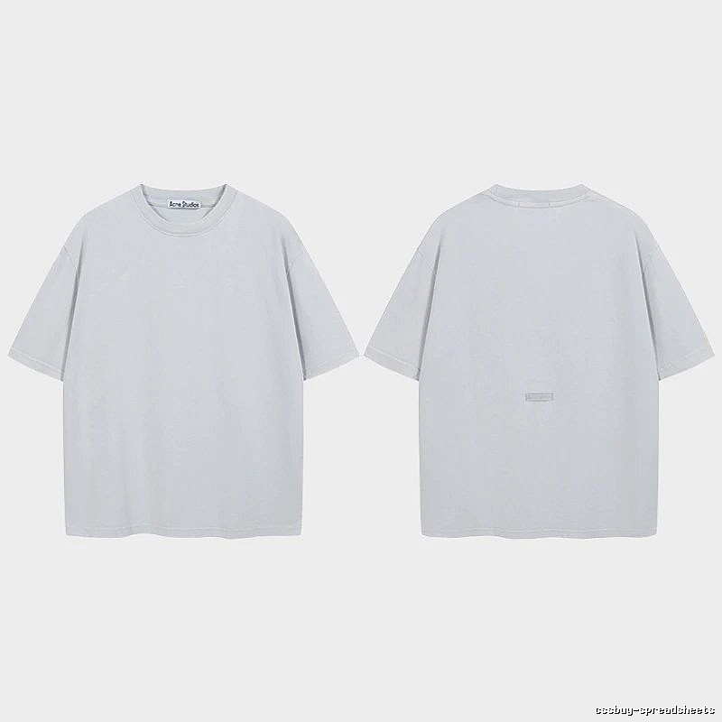 Acne Studios 2090-80 Blue Style Ac908040 Stockholm Logo T-Shirt Relaxed Styling
