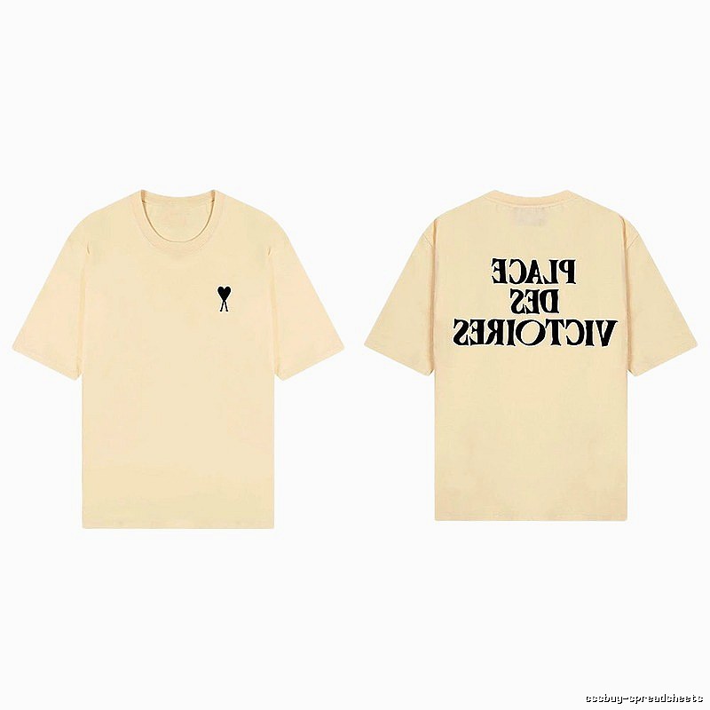 AMI Love Print Short-sleeve Shirt