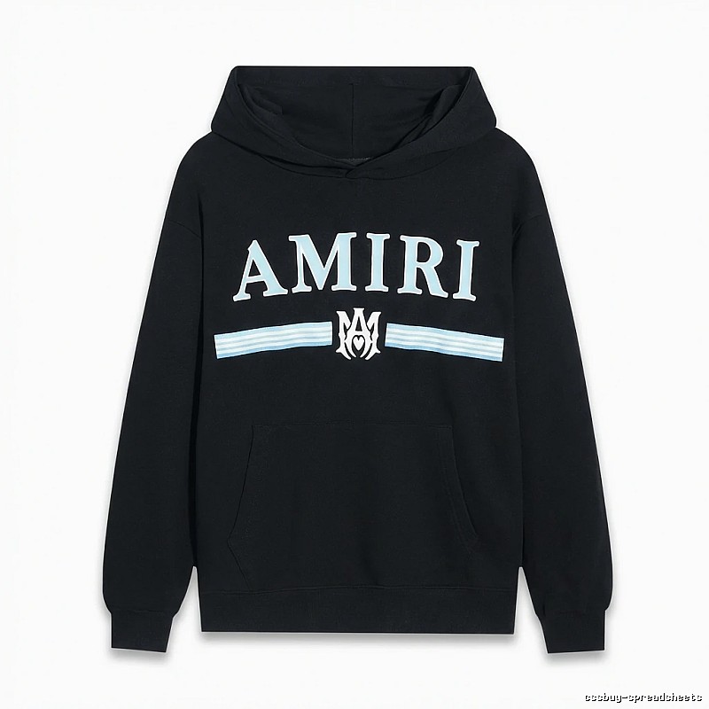 AMIRI letter-printing style black sweatshirt