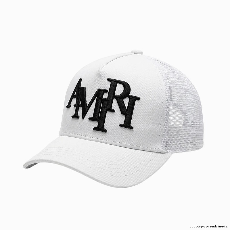 AMIRI Letter Style White Cap
