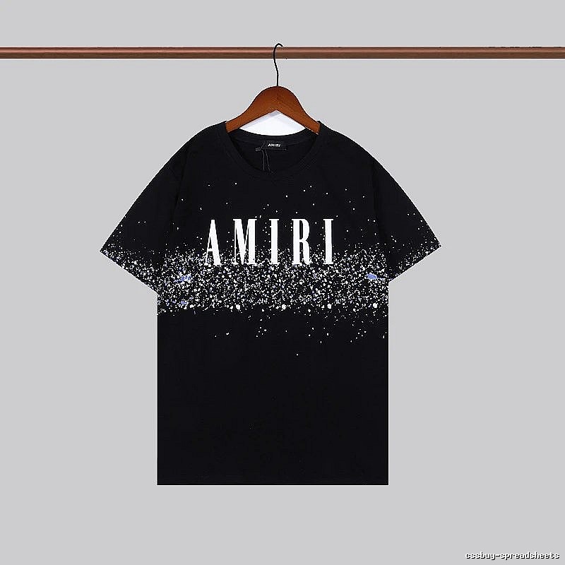 Amiri Monogram Graphic T-shirt White Blue Amiri for Layered Styling
