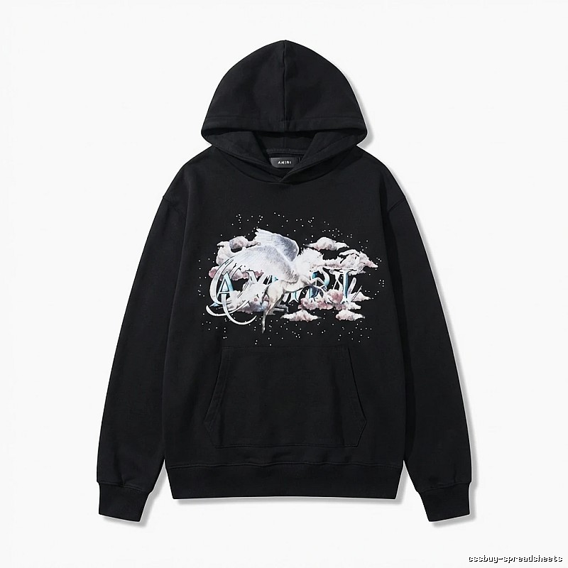 AMIRI Printed Trendy Black Sweatshirt