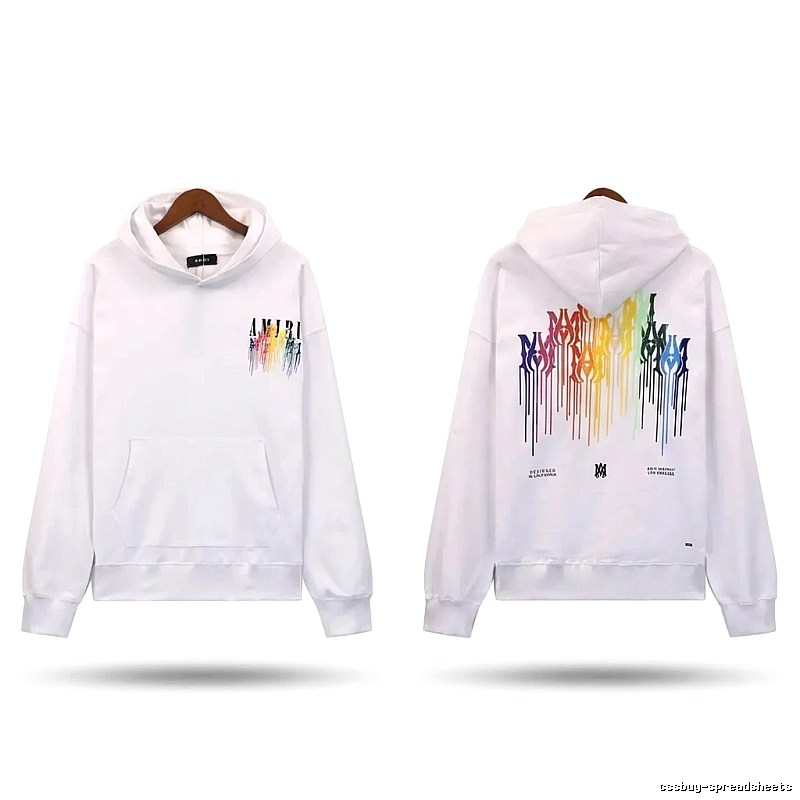 AMIRI Splatter White Hoodie