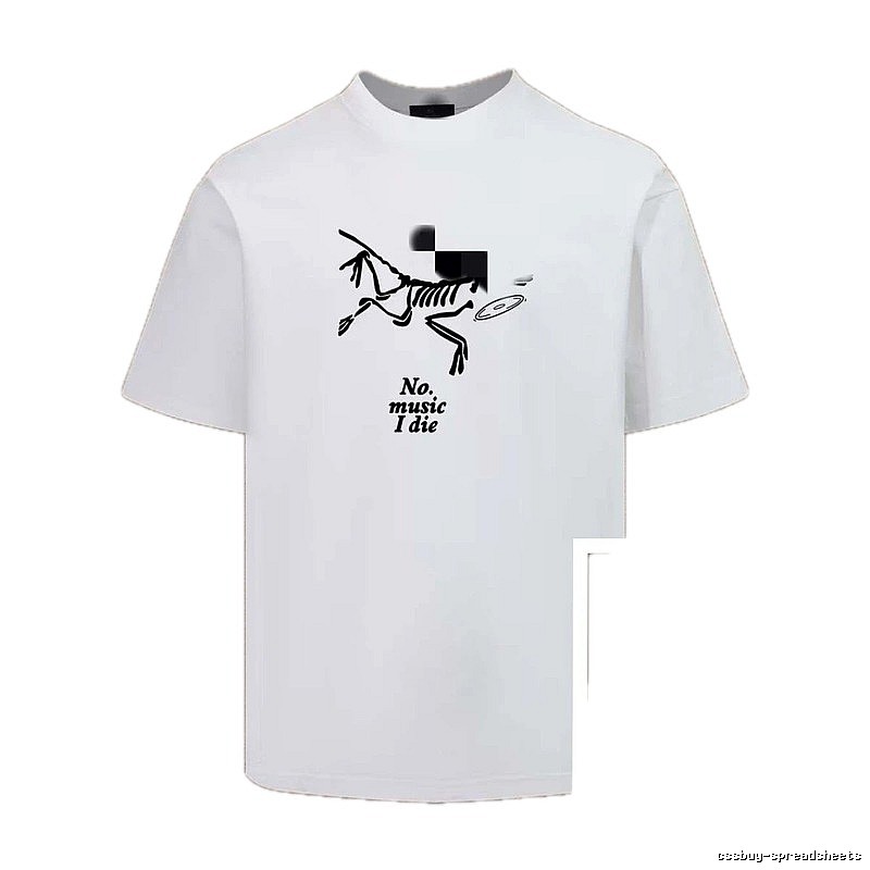 Arc'teryx Skull Print Trendy Cool Style White T-Shirt