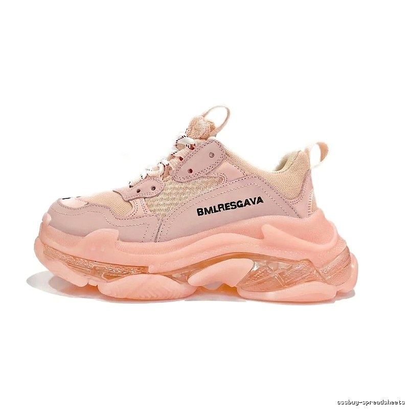Balenciaga dad-style pink shoes