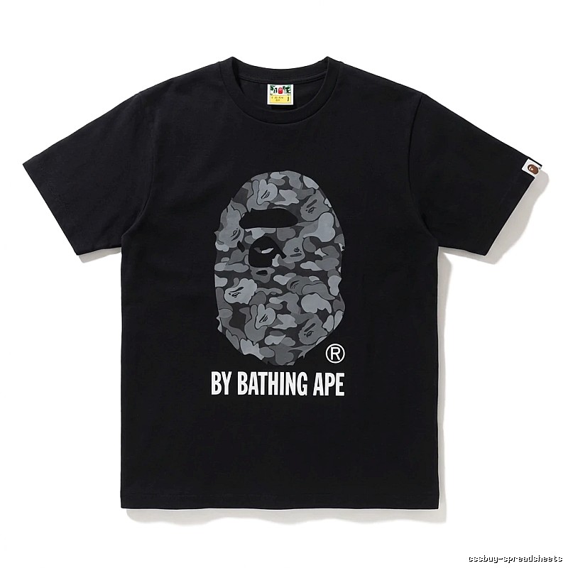 Bape Ape Head Camouflage Style Black T-shirt