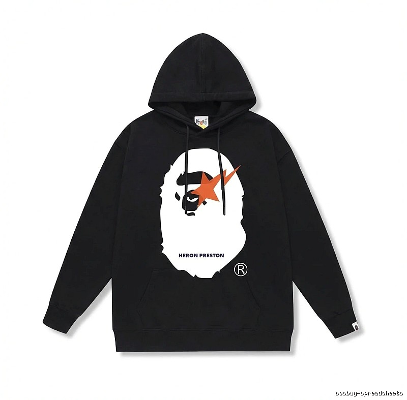 Bape Ape Retro Style Black Hoodie