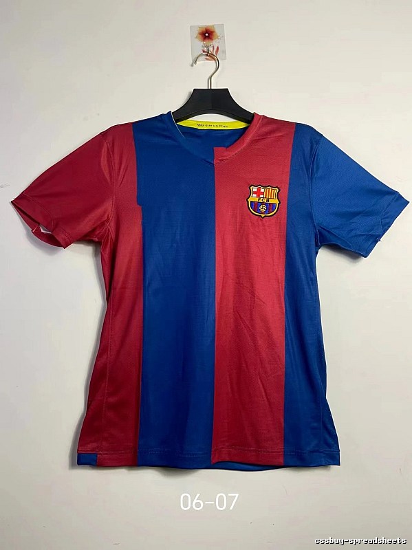 Barcelona Weekend Retro soccer jersey Blue Red Barcelona for Seasonal Looks