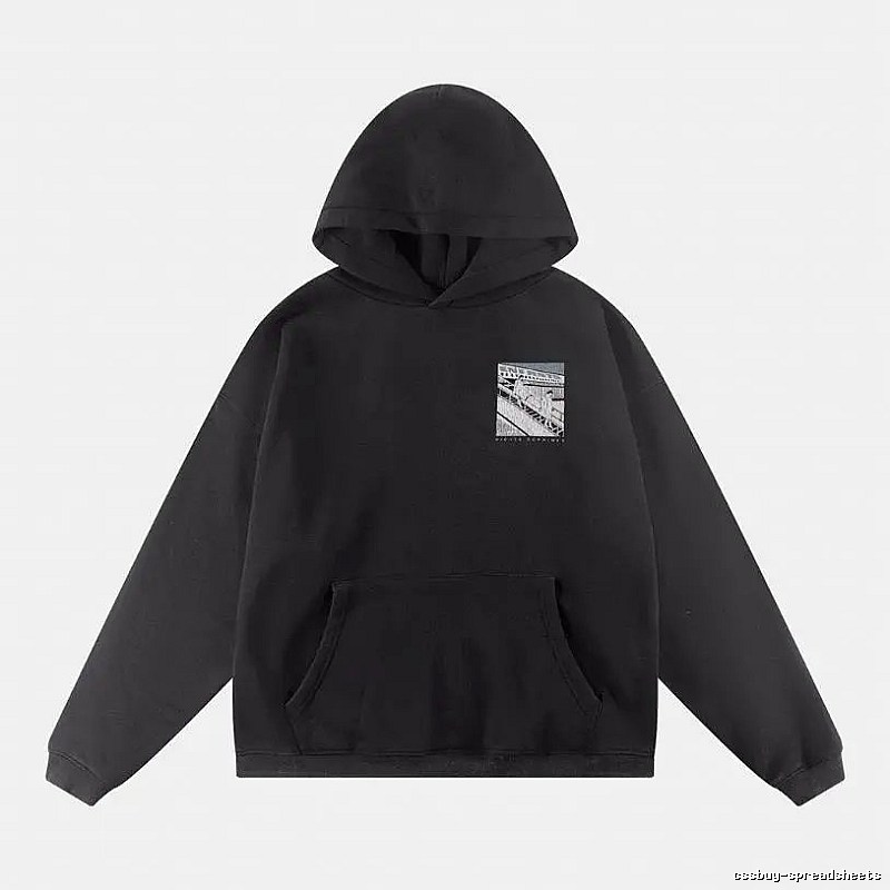 Bold Print Direction Graphic Zip Hoodie Commuter Look