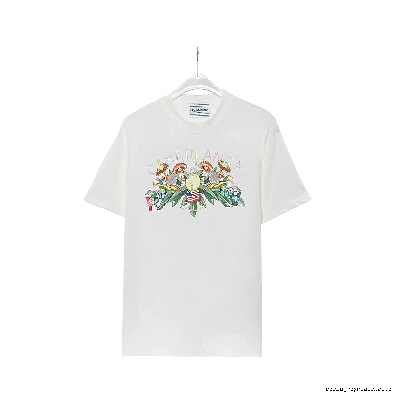Casablanca Floral Print White T-shirt