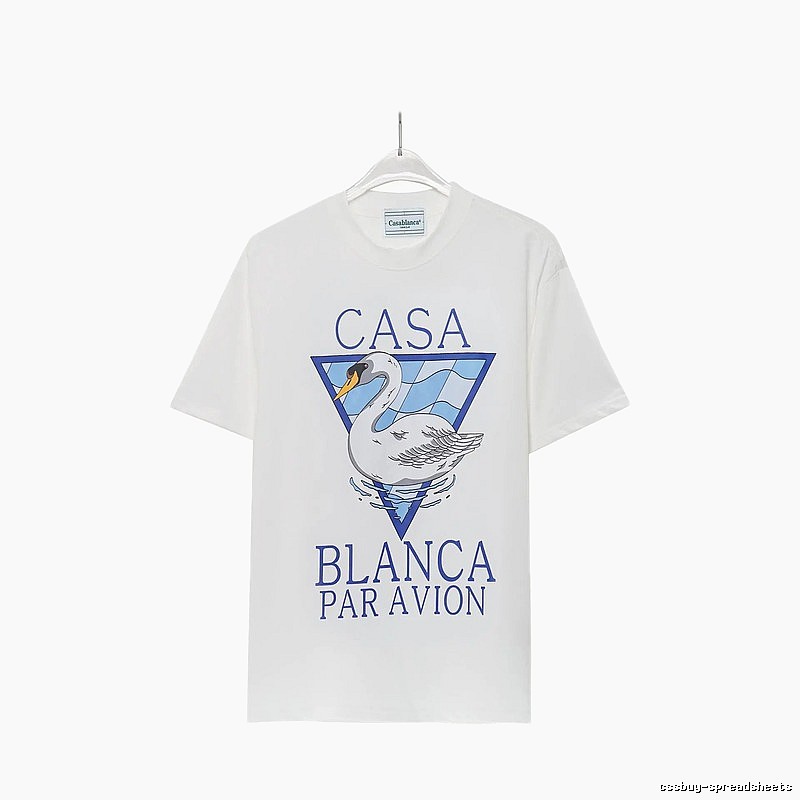 Casablanca Printed Fashionable White T-shirt