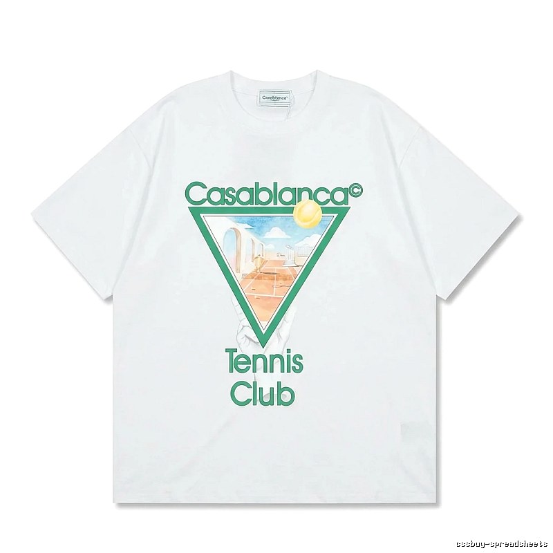 Casablanca Tennis Style White T-shirt