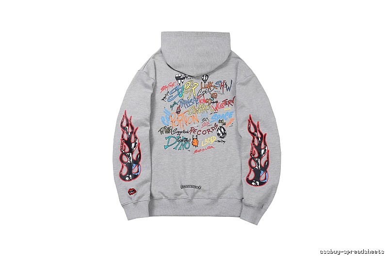 Chrome Hearts Compact Cross graphic hoodie Black Blue Cross for Smart Casual Looks