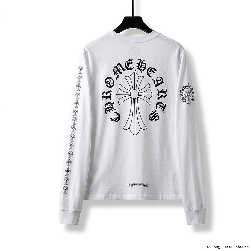 Chrome Hearts Cross Dark Style White T-shirt