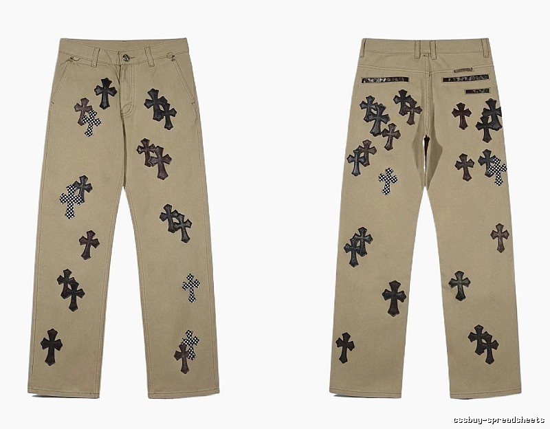 Chrome Hearts Cross Vintage Khaki Pants