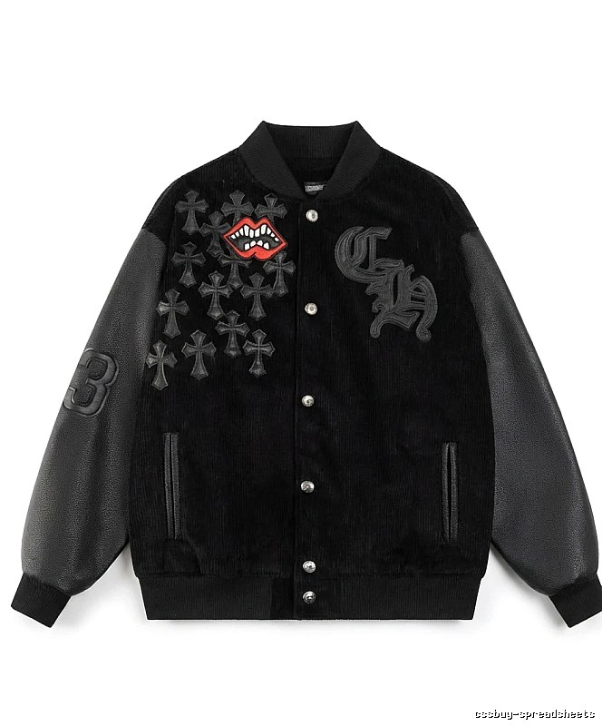 Chrome Hearts Retro Style Black Jacket
