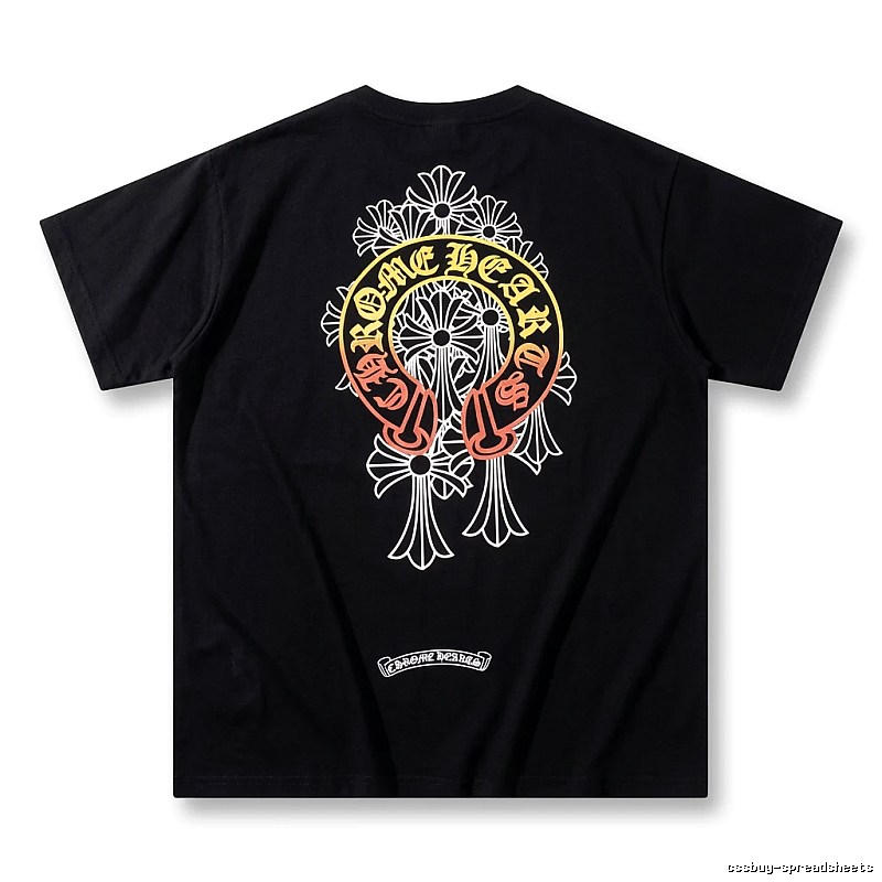 Chrome Hearts Retro Style Black T-shirt