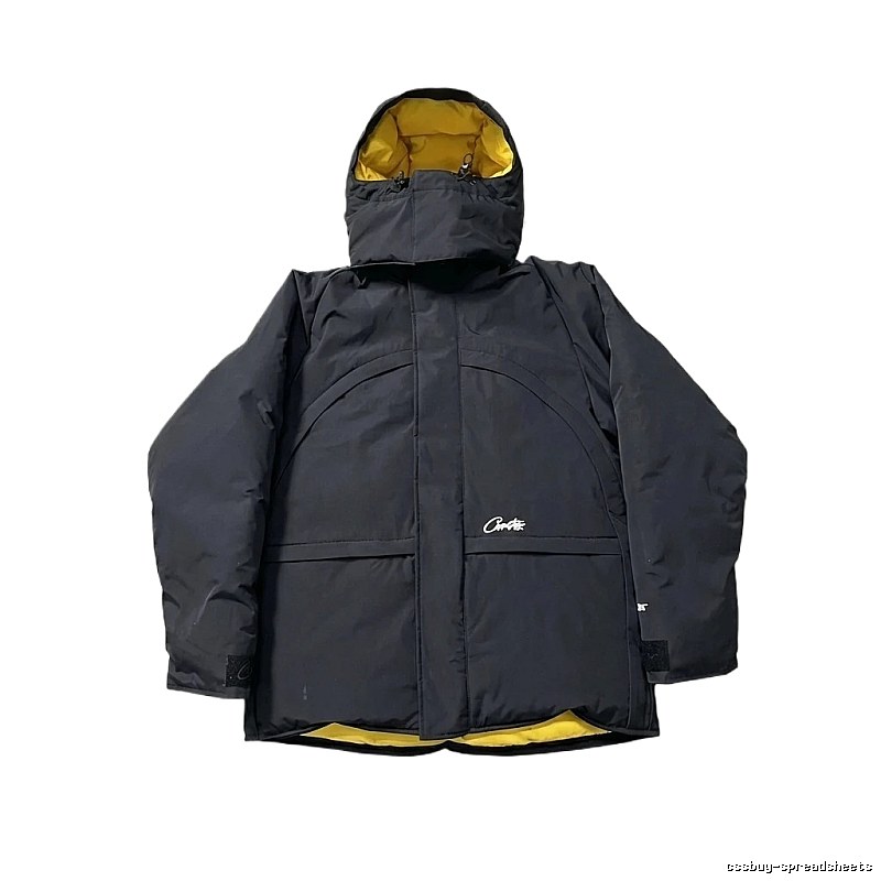 Corteiz Black Functional Style Cotton-padded Jacket