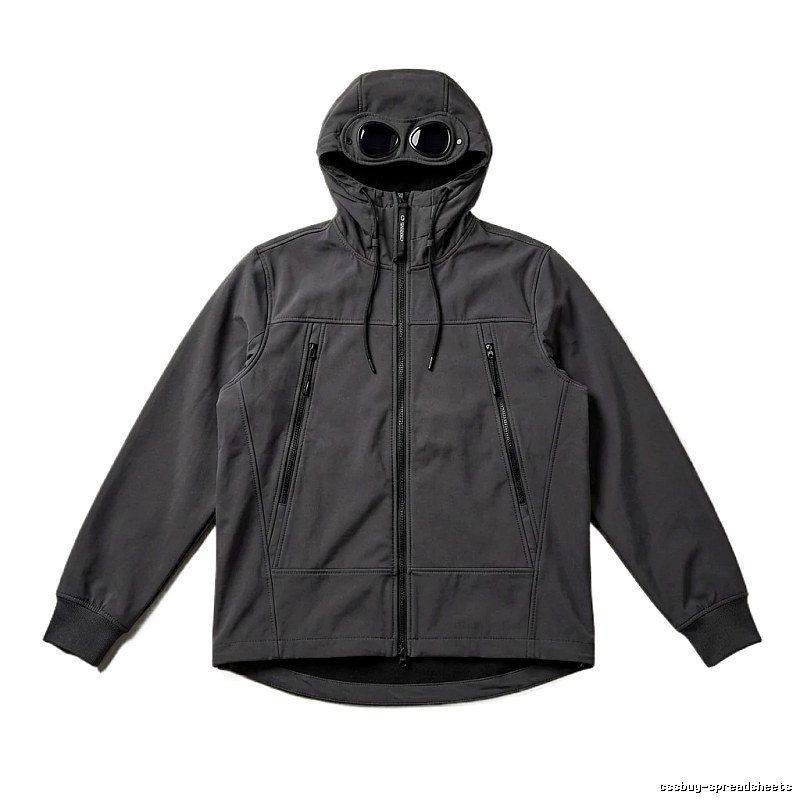 C.P. Hooded Functional Style Grey Coat