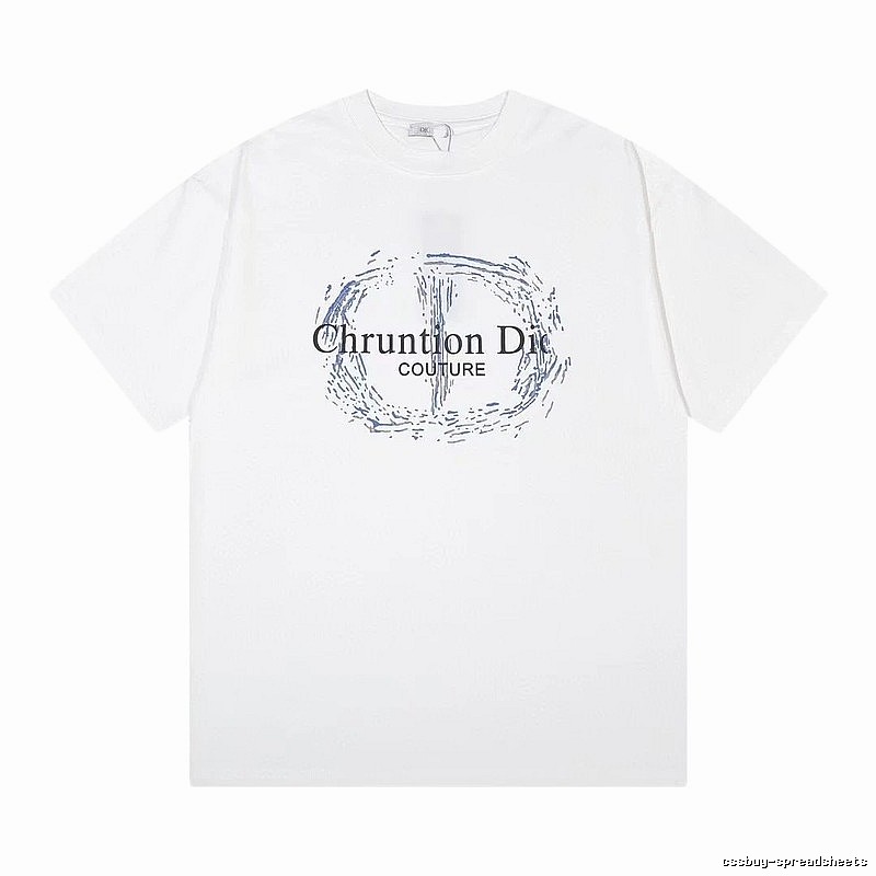 Dior Couture Trendy Style White Short-sleeve T-shirt