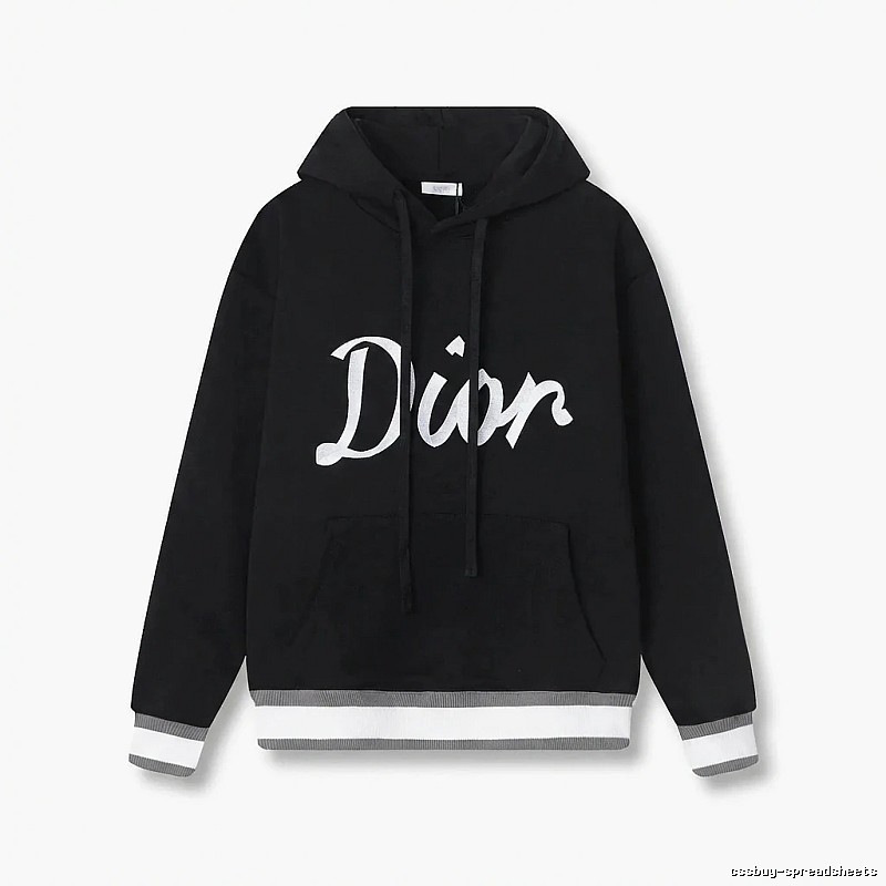 Dior letter-style black sweatshirt