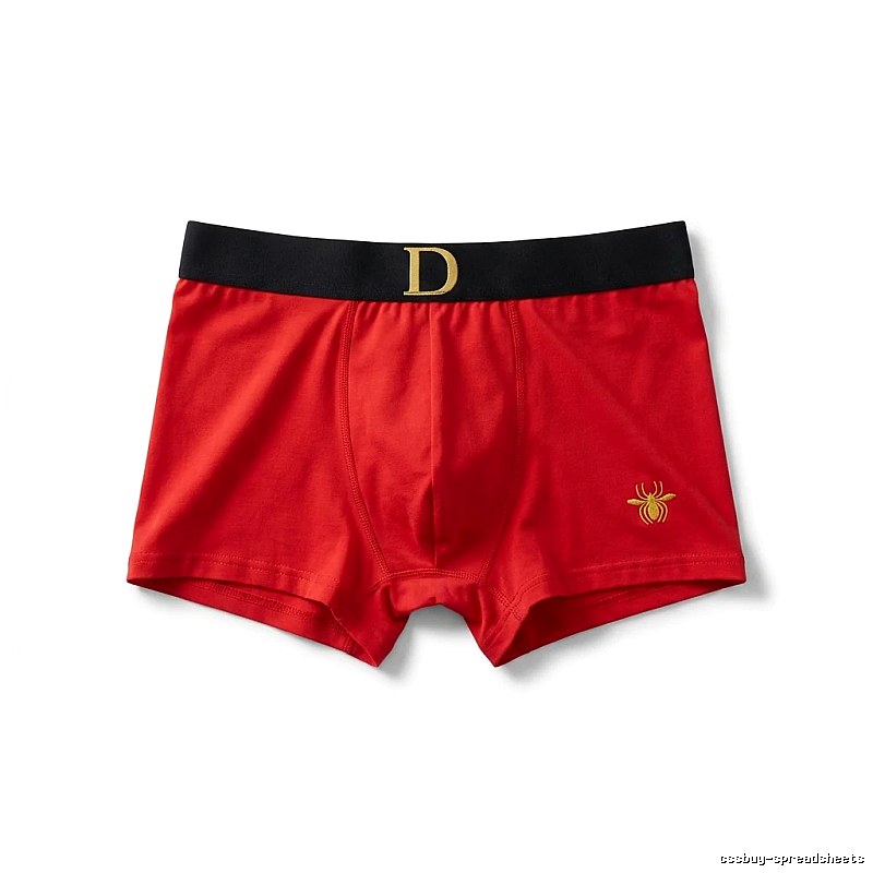 Dior red trendy brand boxer shorts.
