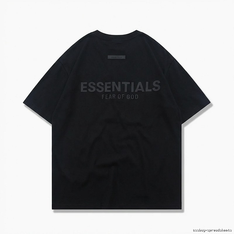 ESSENTIALS minimalist style black T-shirt