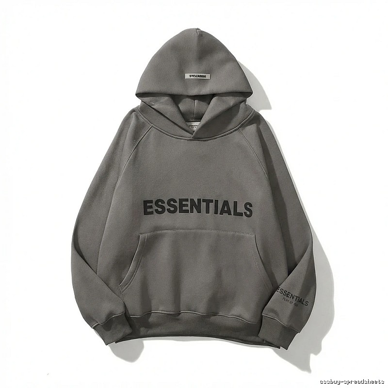 ESSENTIALS minimalist style grey sweatshirt
