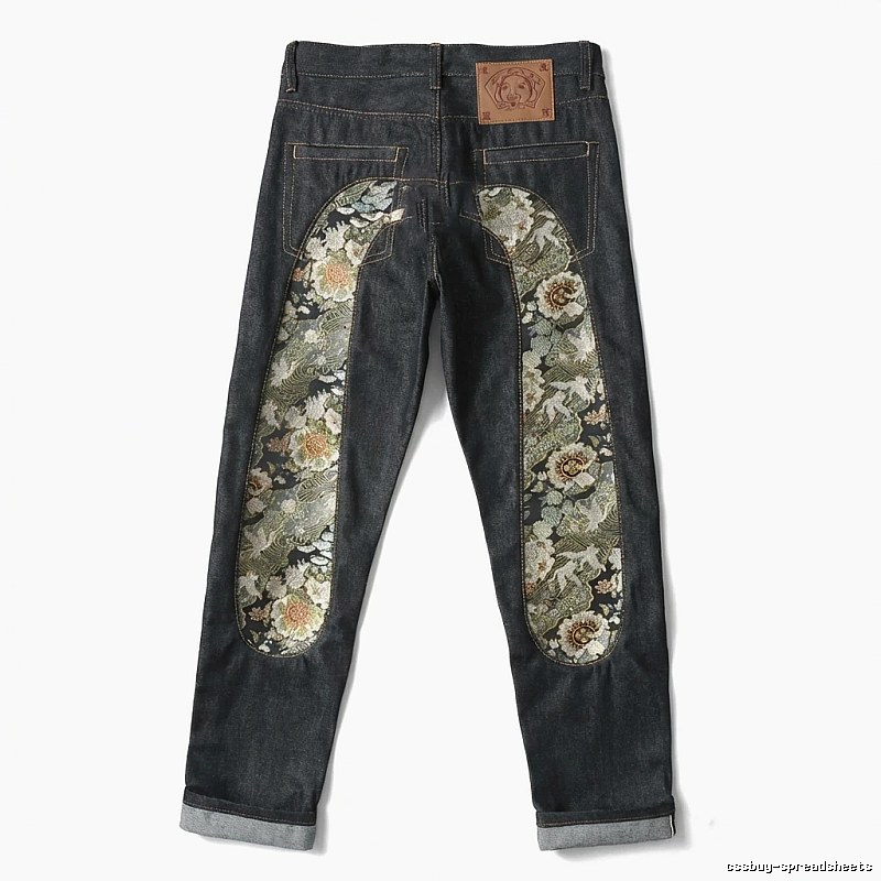 EVISU Print Retro Style Jeans