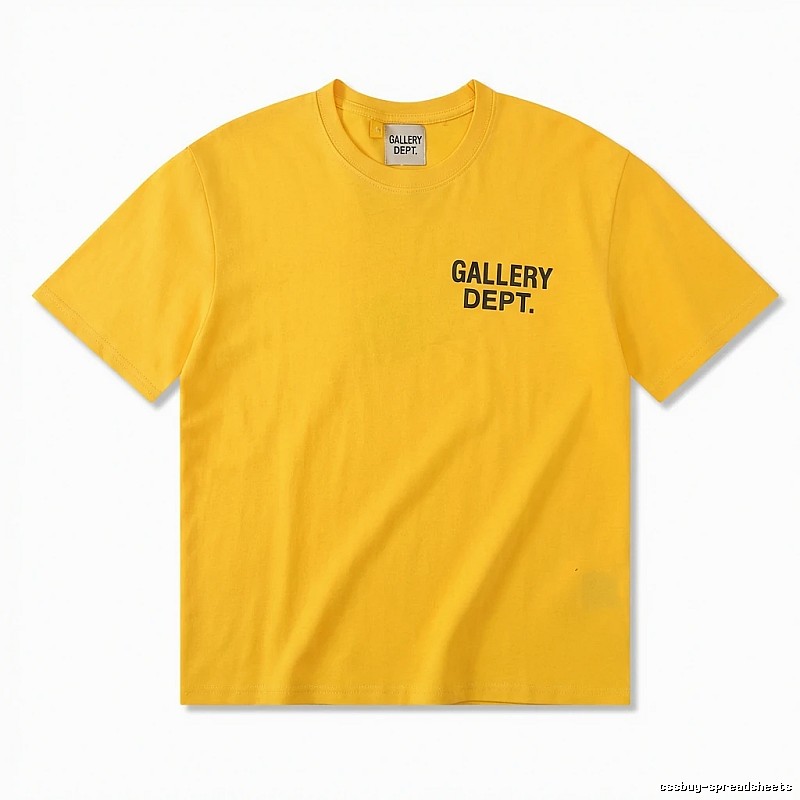 Gallery Dept. Alphabet Style Yellow T-shirt