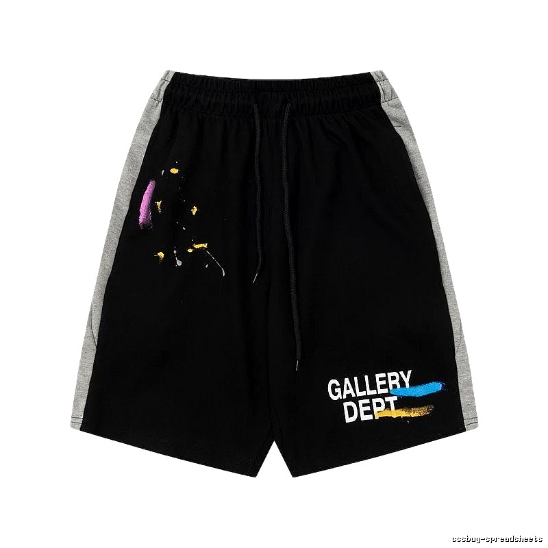 Gallery Dept Graffiti Style Black Shorts