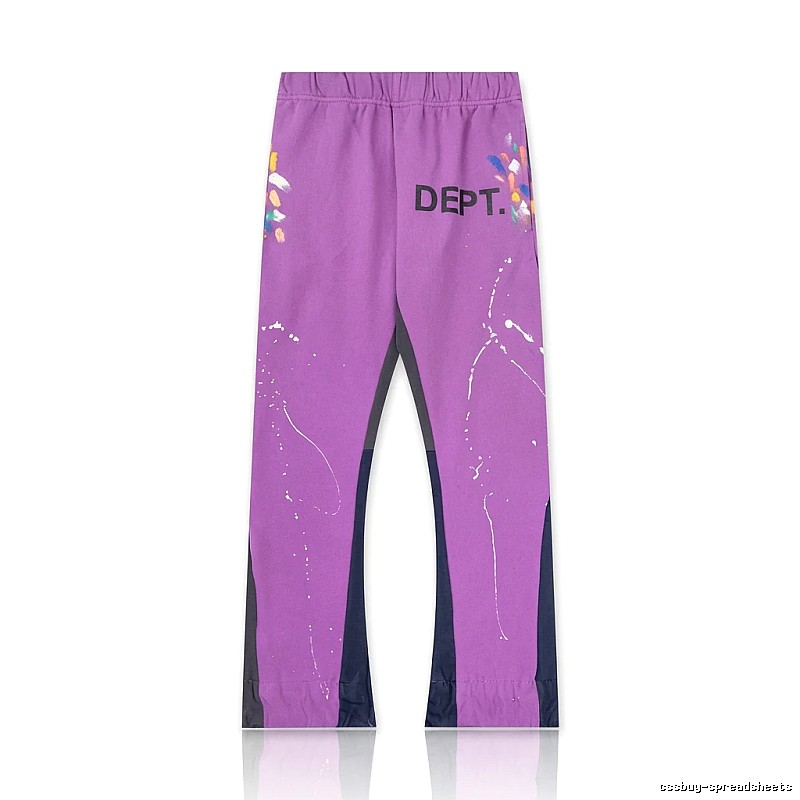 Gallery Dept Graffiti Style Purple Long Pants
