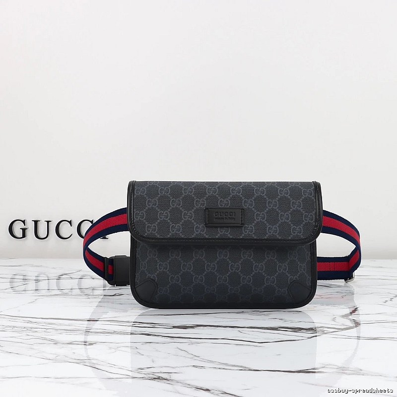 Gucci Waist Bag with Black GG Waist Bag for Casual Outfits