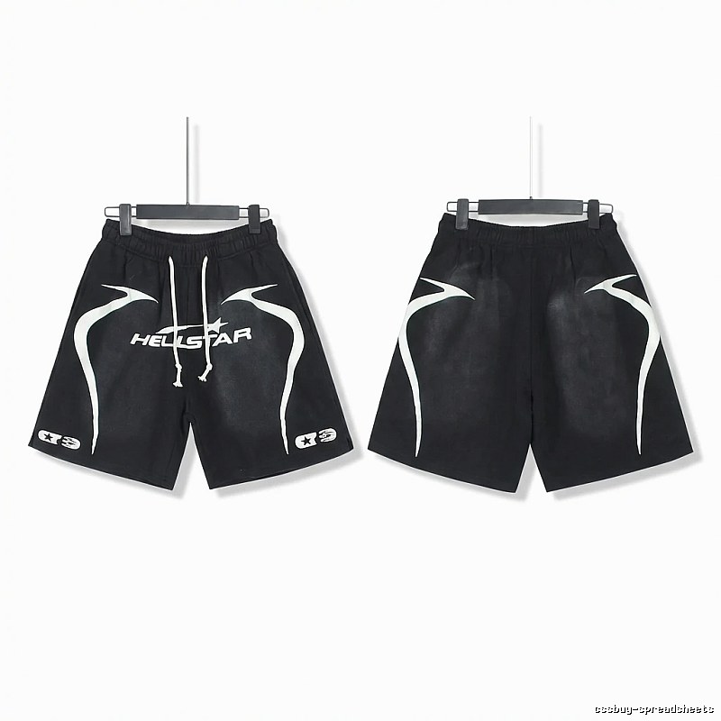 Hellstar dark style black shorts