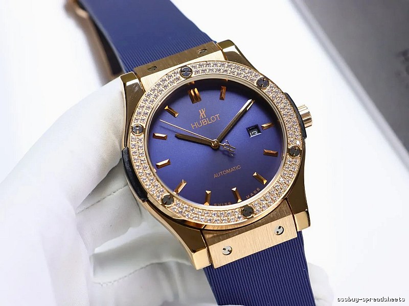 Hublot Watch with Blue Dial Watch Detail