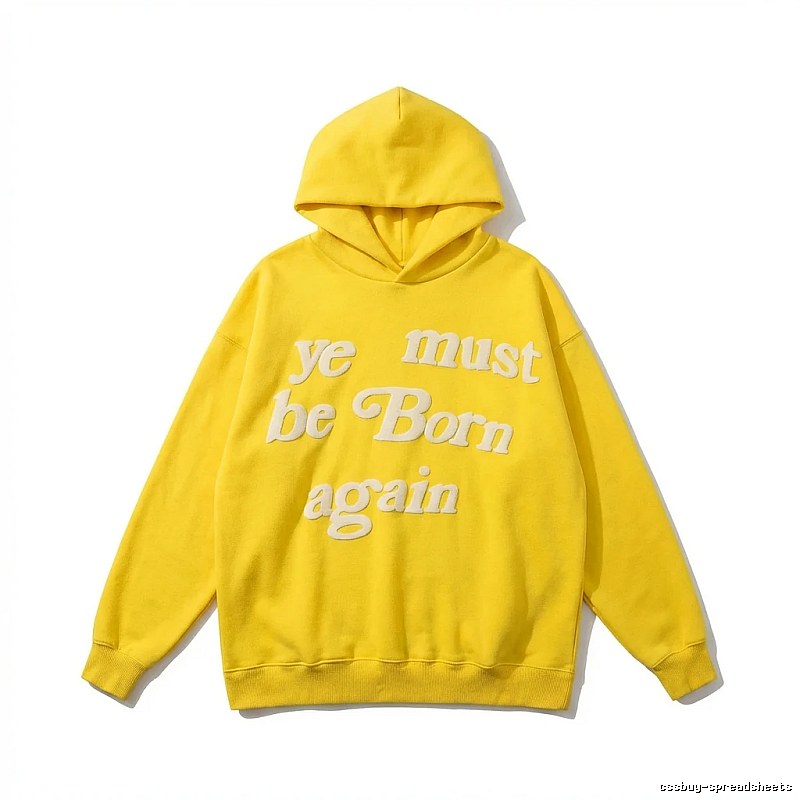 Kanye series retro yellow hoodie