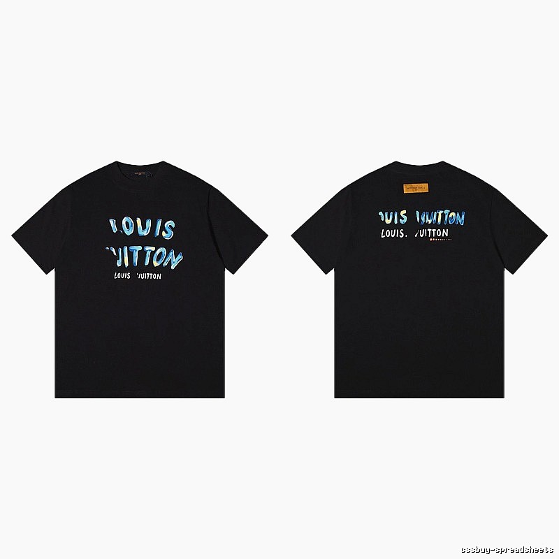 Louis Vuitton Graffiti Trendy Cool Style Black T-shirt