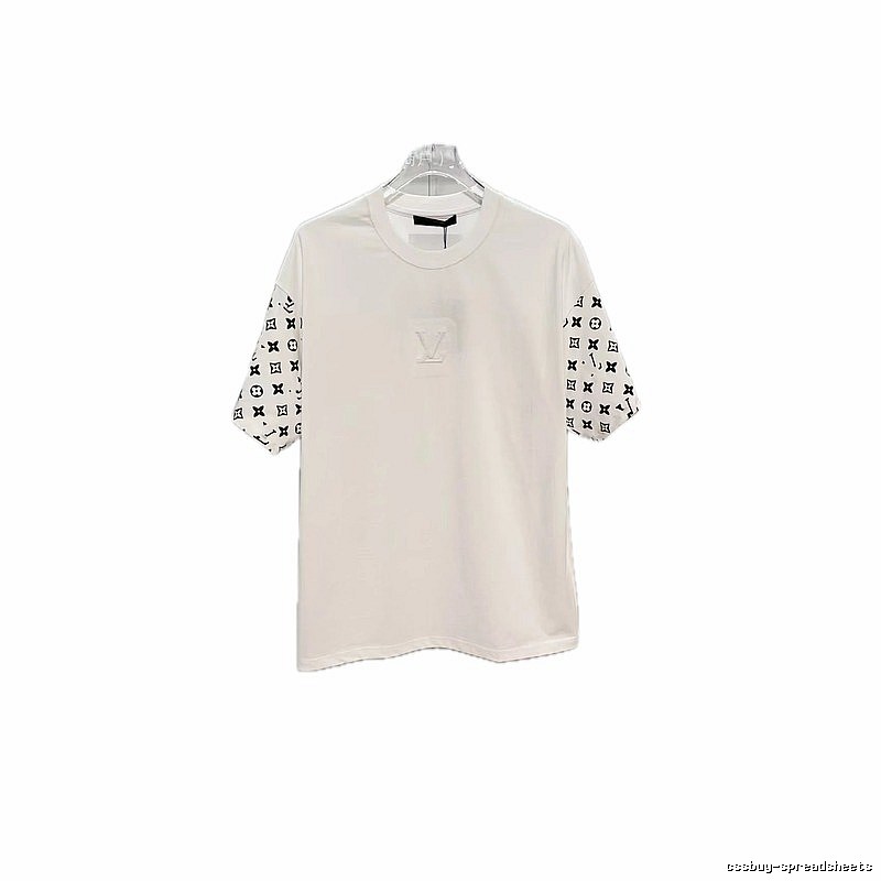 Louis Vuitton Monogram Patchwork Street-Luxury Style White T-Shirt