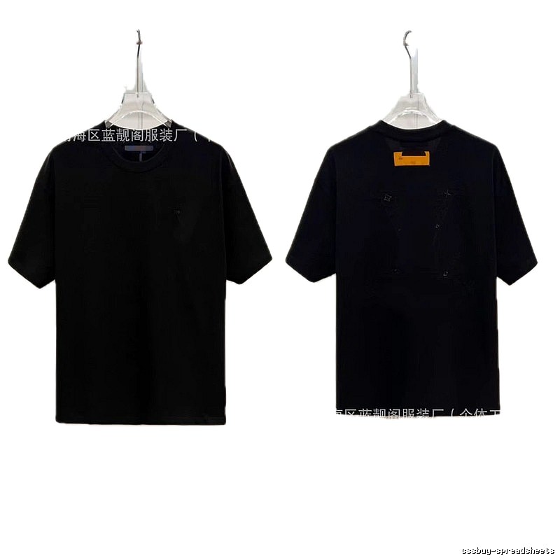 Louis Vuitton Monogram Trendy Cool Style Black Short-sleeve T-shirt