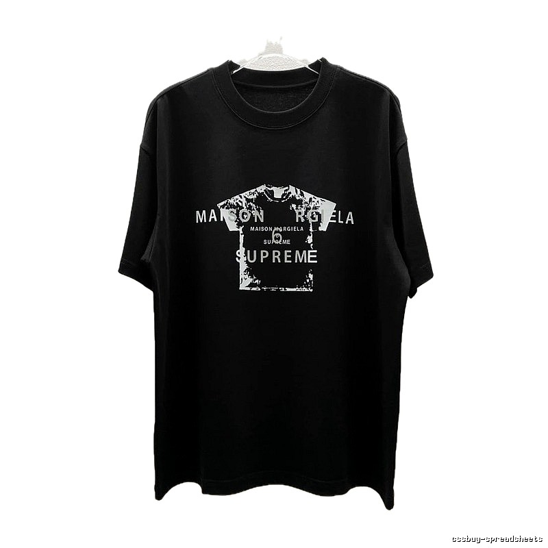 Maison Margiela Co-branded Street-style Black T-Shirt