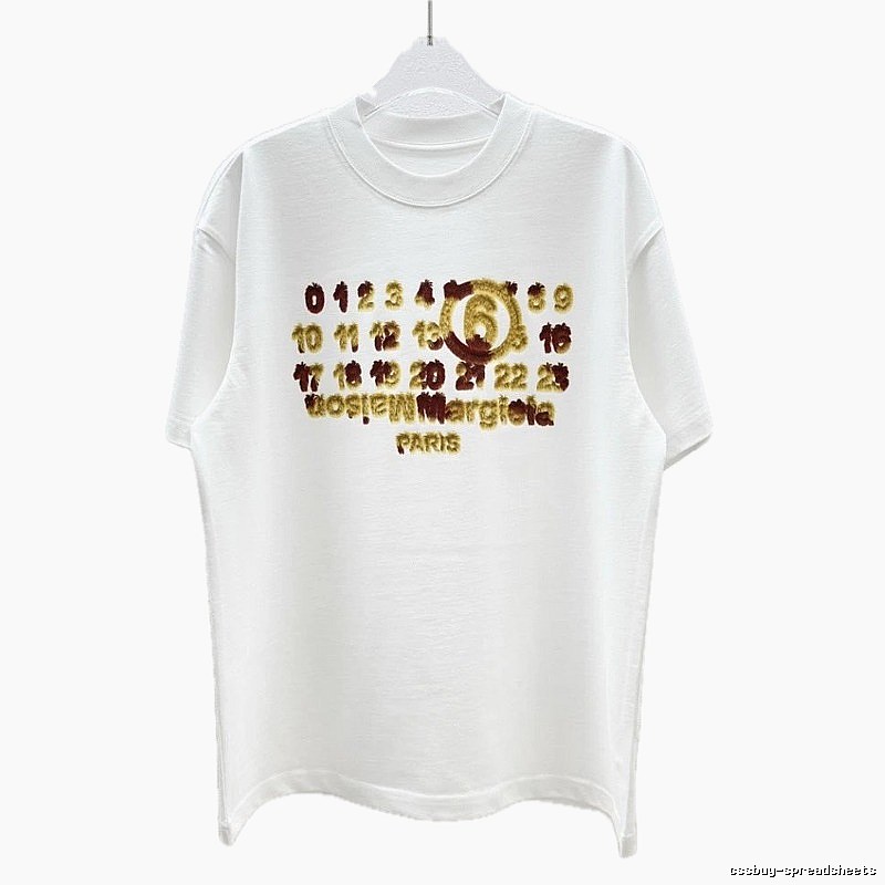 Maison Margiela Number Series High-Street White T-Shirt
