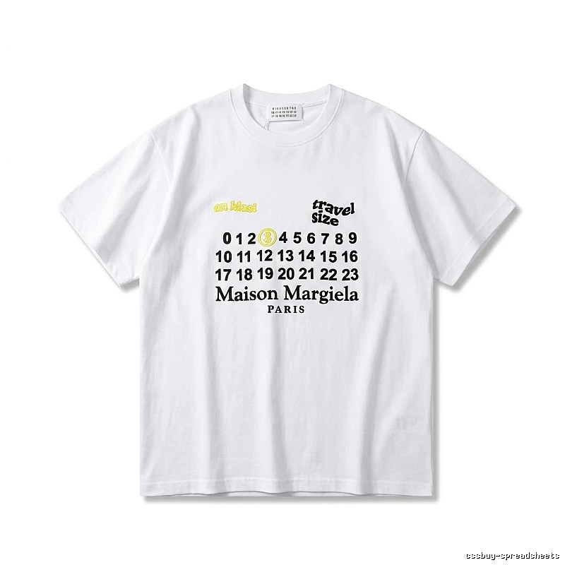 Maison Margiela white T-shirt with digital printing