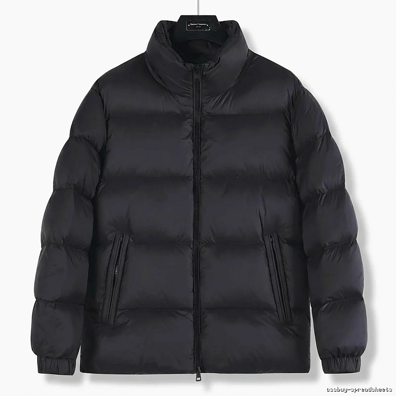 Moncler black casual down jacket
