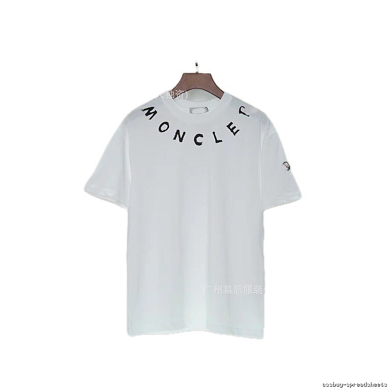 Moncler Graffiti Casual Style White Short-sleeve T-shirt