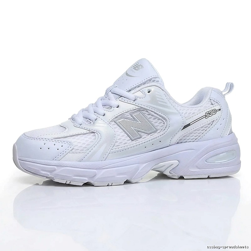 New Balance 530 retro-style white shoes