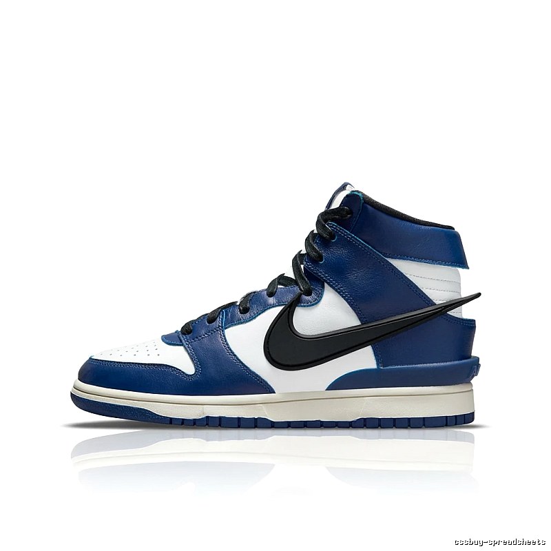 Nike Dunk High Blue and White shoes