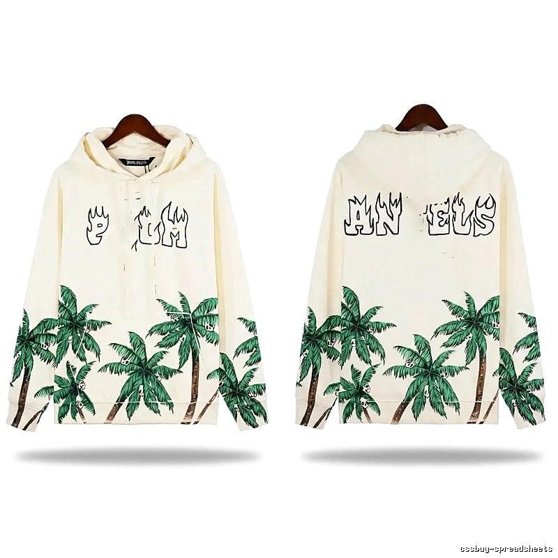 Palm Angels Coconut Tree Print Hoodie