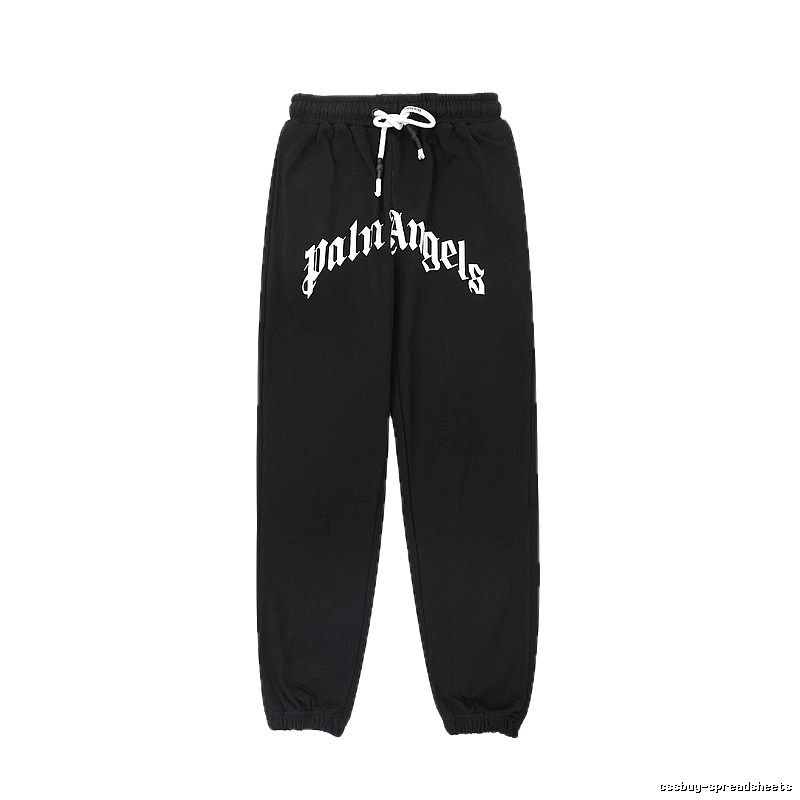 Palm Angels Gothic Style Black Sweatpants