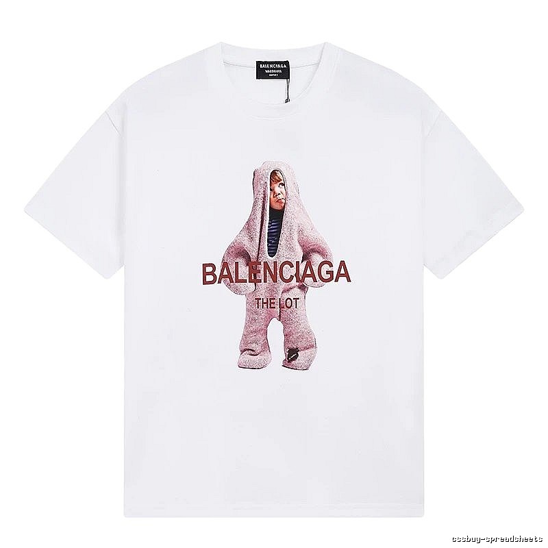 Parisian-style printed white T-shirt