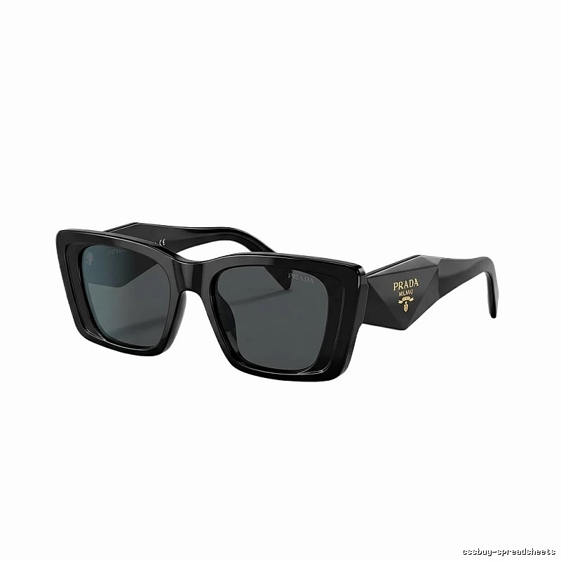 Prada Square Trendy Black Sunglasses